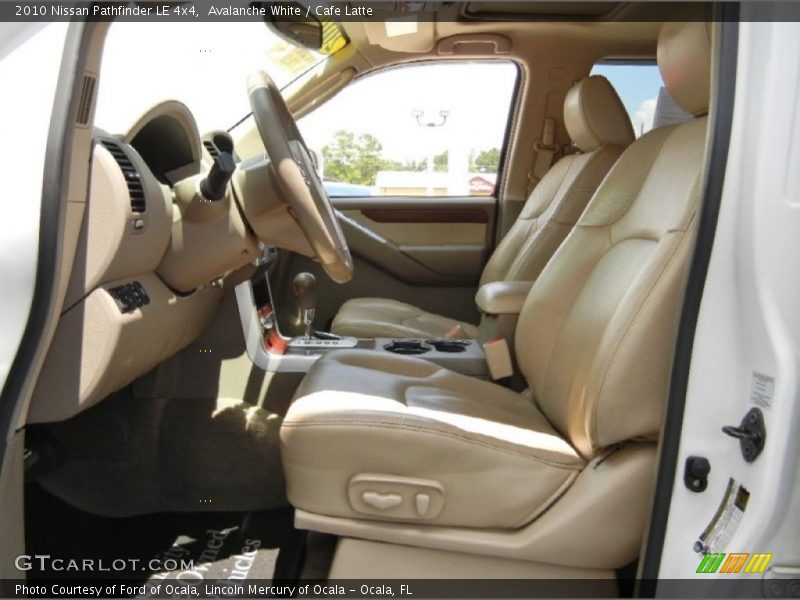 Avalanche White / Cafe Latte 2010 Nissan Pathfinder LE 4x4