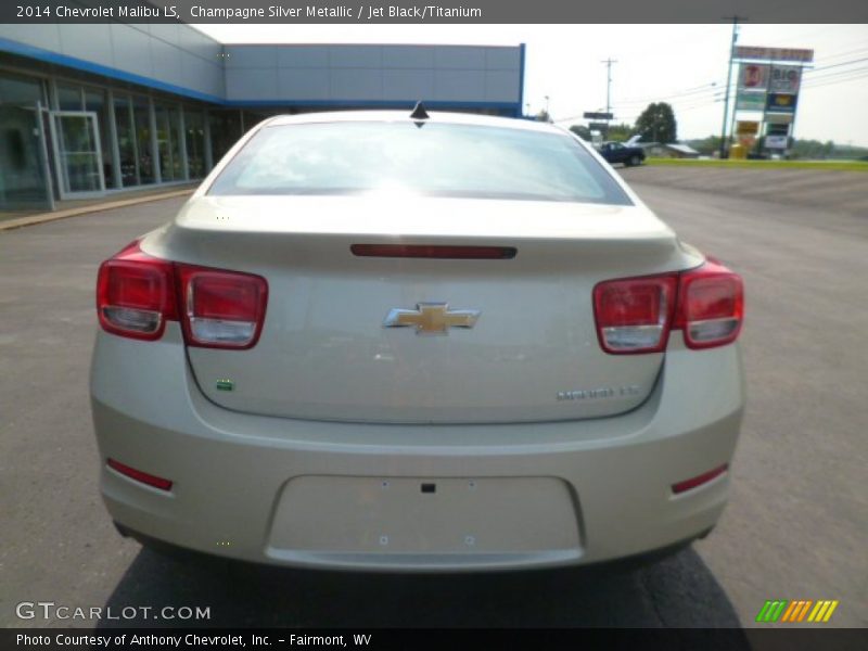 Champagne Silver Metallic / Jet Black/Titanium 2014 Chevrolet Malibu LS