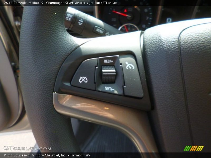 Champagne Silver Metallic / Jet Black/Titanium 2014 Chevrolet Malibu LS