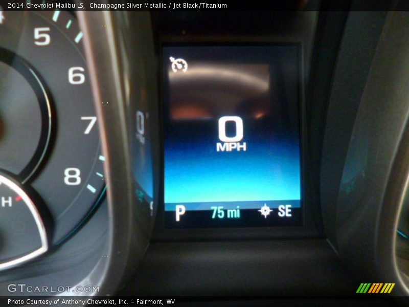 Champagne Silver Metallic / Jet Black/Titanium 2014 Chevrolet Malibu LS
