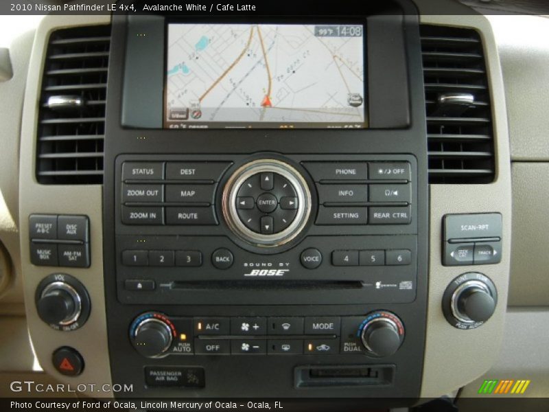 Avalanche White / Cafe Latte 2010 Nissan Pathfinder LE 4x4