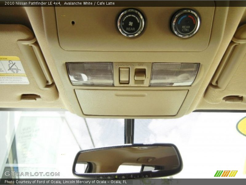 Avalanche White / Cafe Latte 2010 Nissan Pathfinder LE 4x4