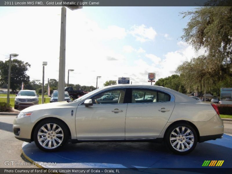 Gold Leaf Metallic / Light Camel 2011 Lincoln MKS FWD