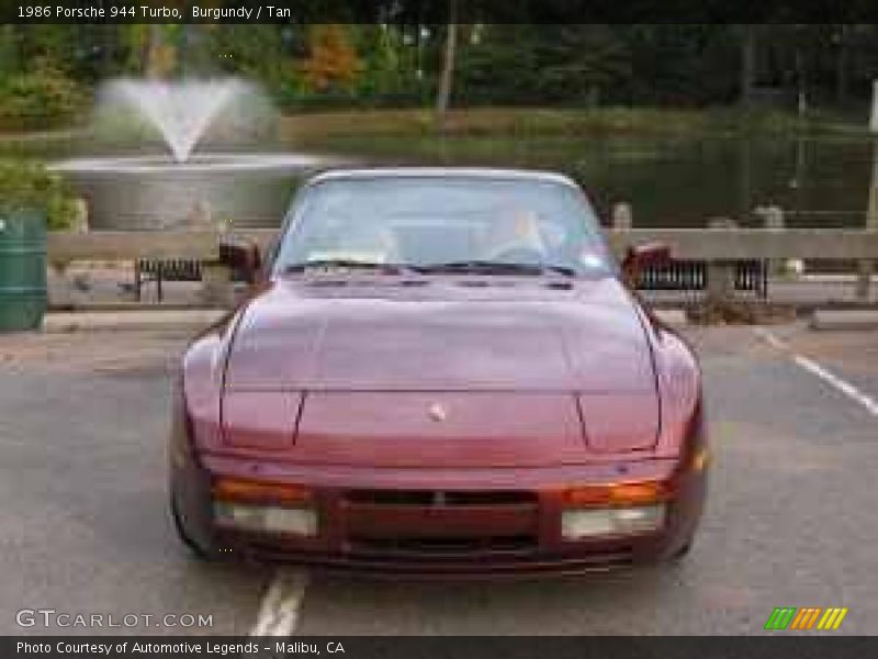 Burgundy / Tan 1986 Porsche 944 Turbo