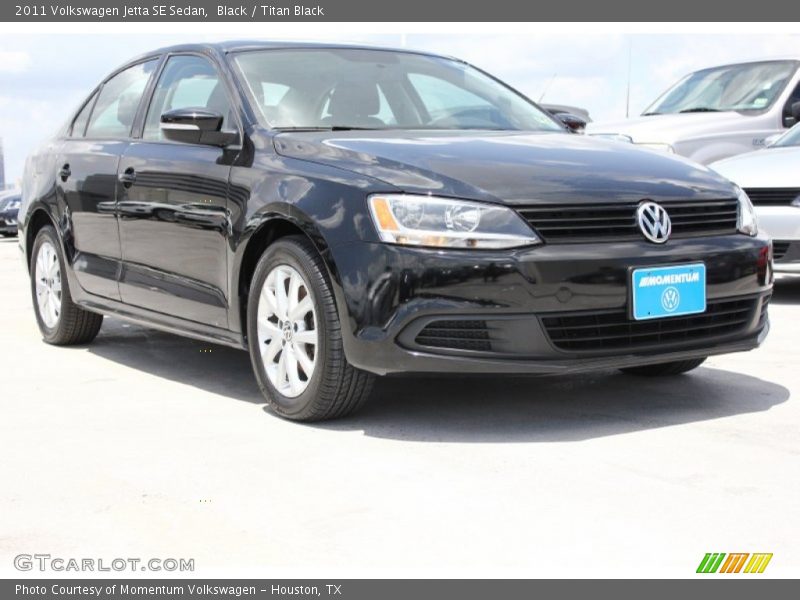 Black / Titan Black 2011 Volkswagen Jetta SE Sedan