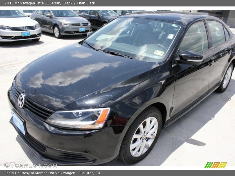 Black / Titan Black 2011 Volkswagen Jetta SE Sedan