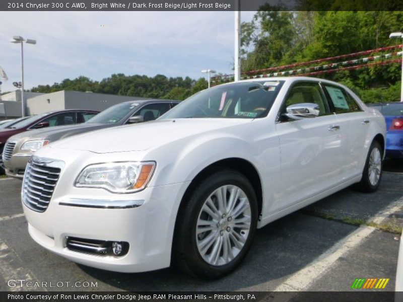 Bright White / Dark Frost Beige/Light Frost Beige 2014 Chrysler 300 C AWD