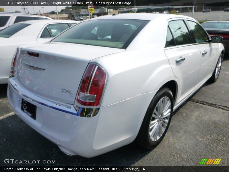 Bright White / Dark Frost Beige/Light Frost Beige 2014 Chrysler 300 C AWD