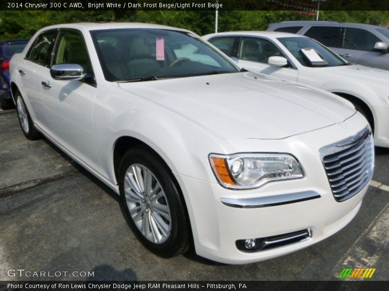 Bright White / Dark Frost Beige/Light Frost Beige 2014 Chrysler 300 C AWD