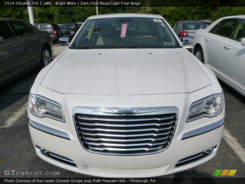 Bright White / Dark Frost Beige/Light Frost Beige 2014 Chrysler 300 C AWD