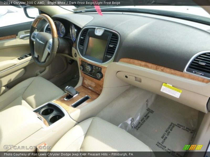 Bright White / Dark Frost Beige/Light Frost Beige 2014 Chrysler 300 C AWD