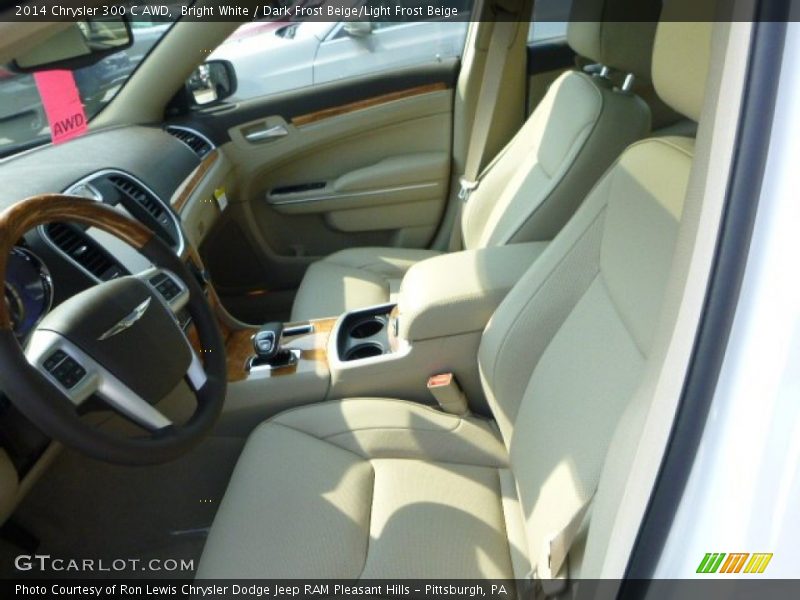 Bright White / Dark Frost Beige/Light Frost Beige 2014 Chrysler 300 C AWD
