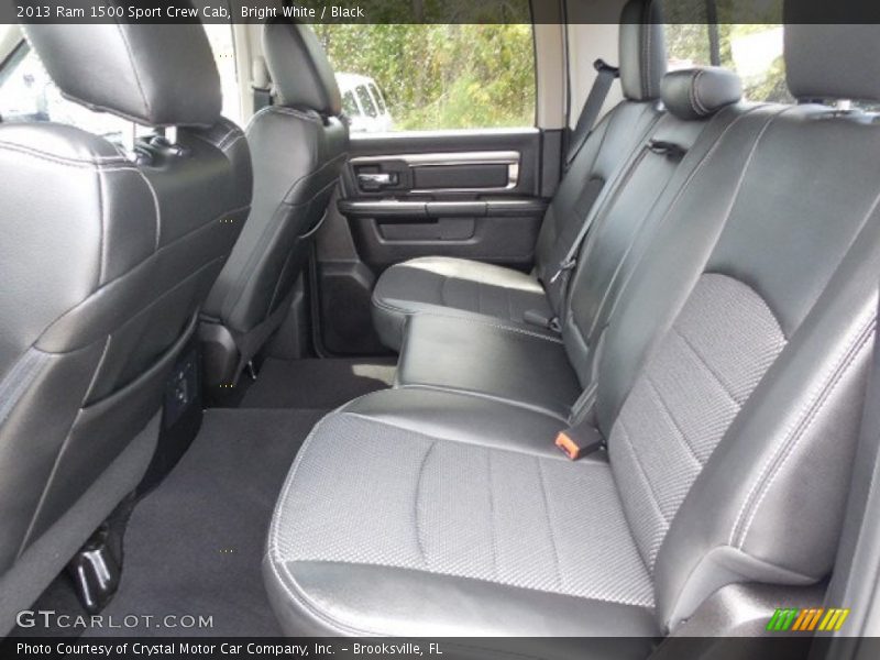 Bright White / Black 2013 Ram 1500 Sport Crew Cab