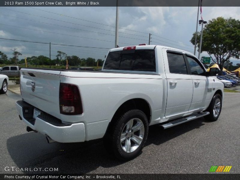 Bright White / Black 2013 Ram 1500 Sport Crew Cab