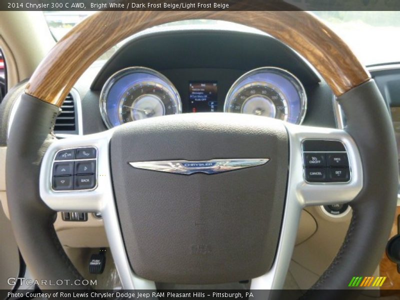 Bright White / Dark Frost Beige/Light Frost Beige 2014 Chrysler 300 C AWD