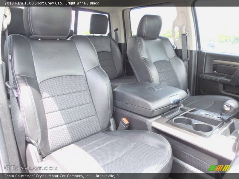 Bright White / Black 2013 Ram 1500 Sport Crew Cab