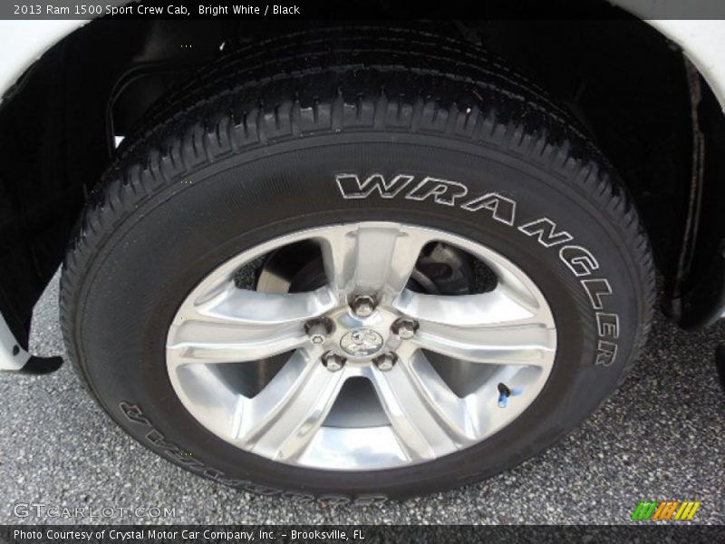 Bright White / Black 2013 Ram 1500 Sport Crew Cab