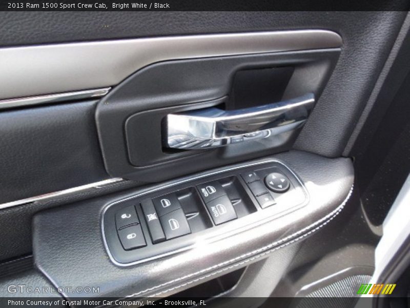 Bright White / Black 2013 Ram 1500 Sport Crew Cab