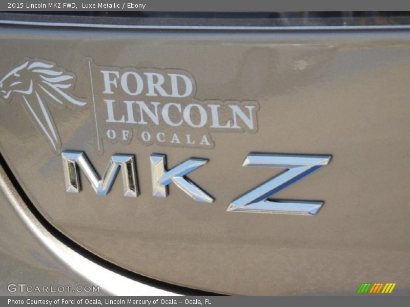 Luxe Metallic / Ebony 2015 Lincoln MKZ FWD