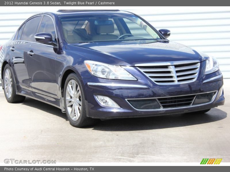 Twilight Blue Pearl / Cashmere 2012 Hyundai Genesis 3.8 Sedan