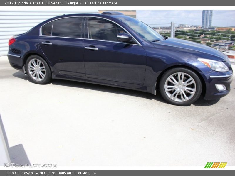 Twilight Blue Pearl / Cashmere 2012 Hyundai Genesis 3.8 Sedan