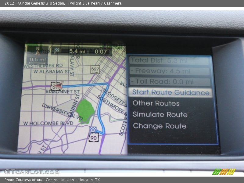 Twilight Blue Pearl / Cashmere 2012 Hyundai Genesis 3.8 Sedan