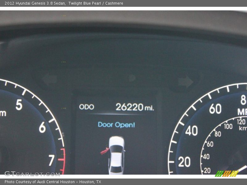 Twilight Blue Pearl / Cashmere 2012 Hyundai Genesis 3.8 Sedan