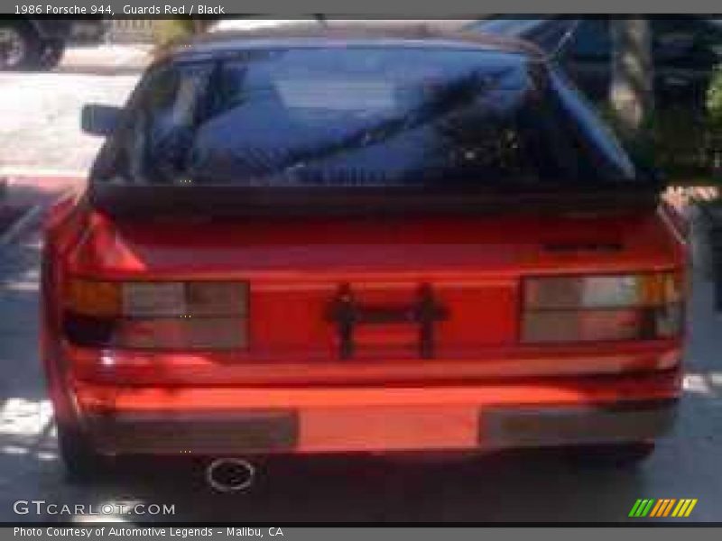 Guards Red / Black 1986 Porsche 944