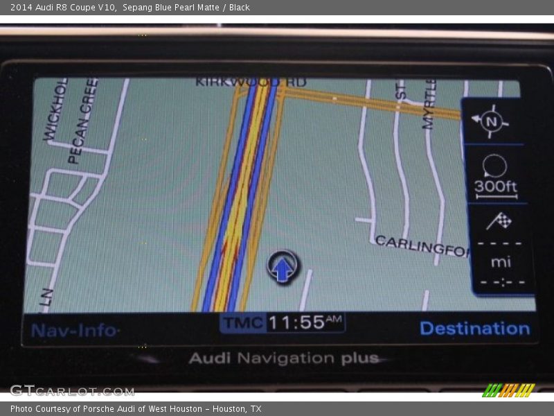 Sepang Blue Pearl Matte / Black 2014 Audi R8 Coupe V10