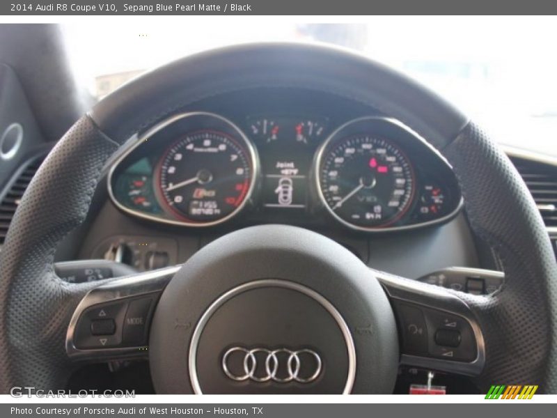 Sepang Blue Pearl Matte / Black 2014 Audi R8 Coupe V10