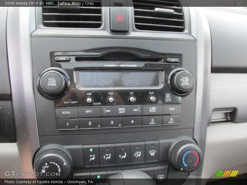 Taffeta White / Gray 2009 Honda CR-V EX 4WD