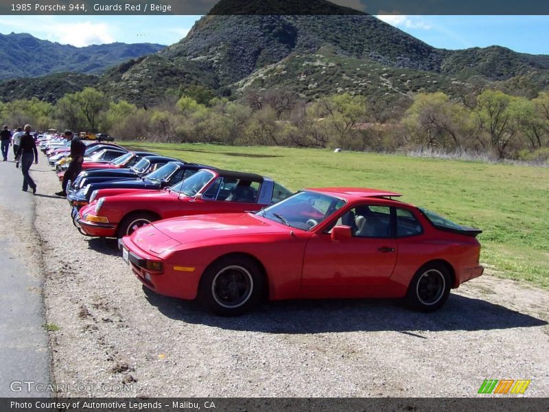 Guards Red / Beige 1985 Porsche 944