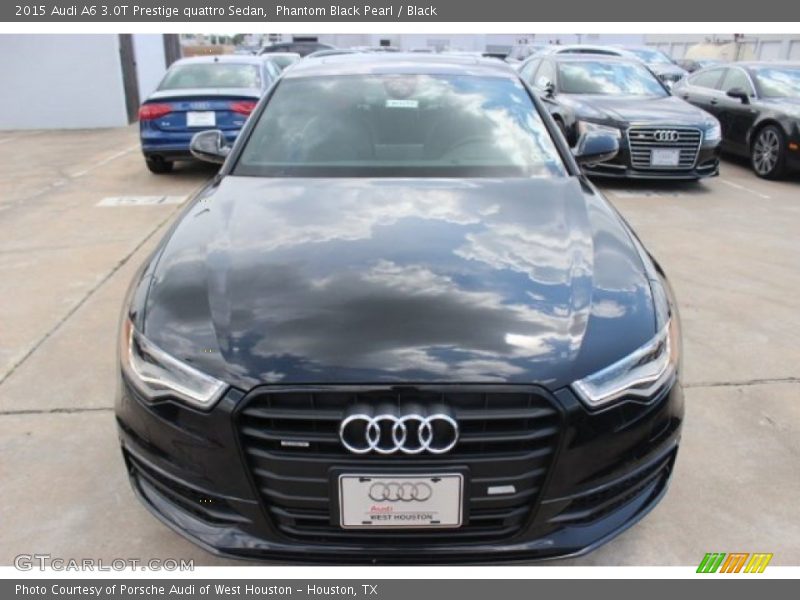 Phantom Black Pearl / Black 2015 Audi A6 3.0T Prestige quattro Sedan