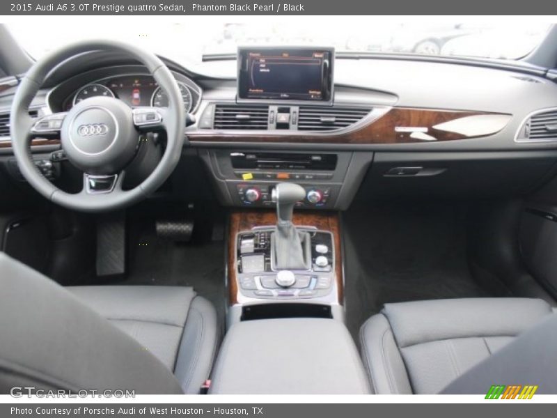 Phantom Black Pearl / Black 2015 Audi A6 3.0T Prestige quattro Sedan