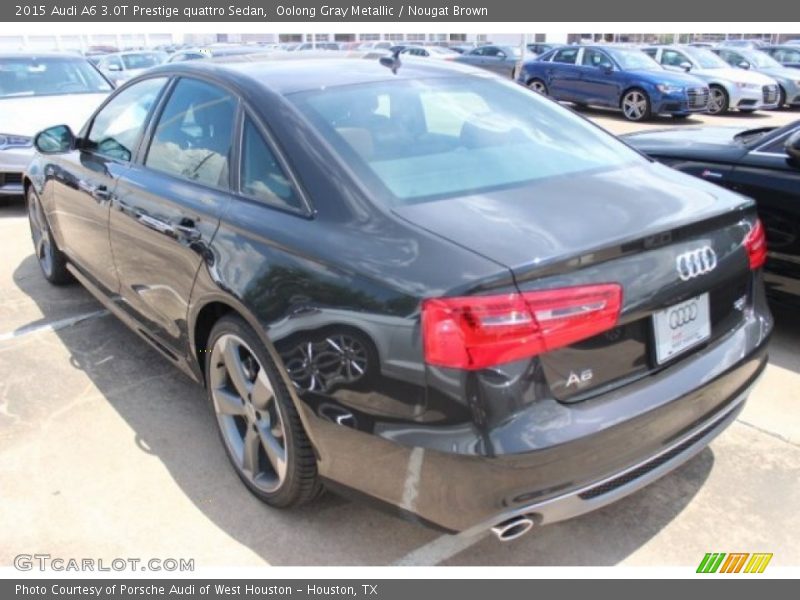 Oolong Gray Metallic / Nougat Brown 2015 Audi A6 3.0T Prestige quattro Sedan