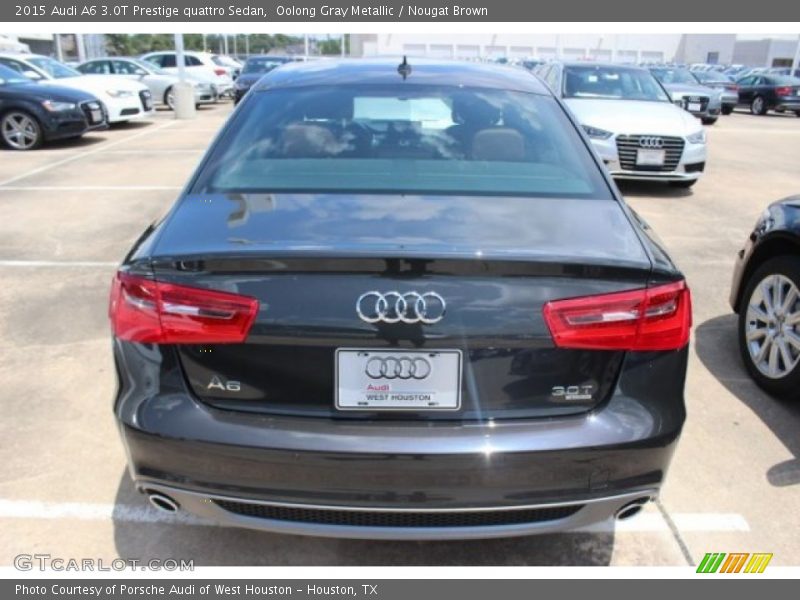 Oolong Gray Metallic / Nougat Brown 2015 Audi A6 3.0T Prestige quattro Sedan