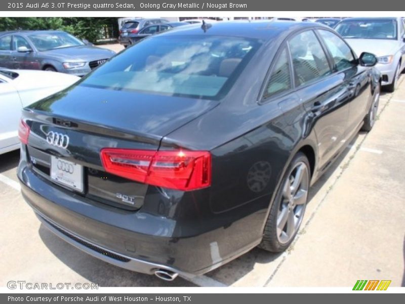 Oolong Gray Metallic / Nougat Brown 2015 Audi A6 3.0T Prestige quattro Sedan