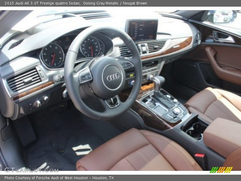  2015 A6 3.0T Prestige quattro Sedan Nougat Brown Interior