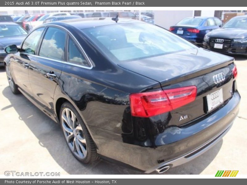 Phantom Black Pearl / Black 2015 Audi A6 3.0T Premium Plus quattro Sedan
