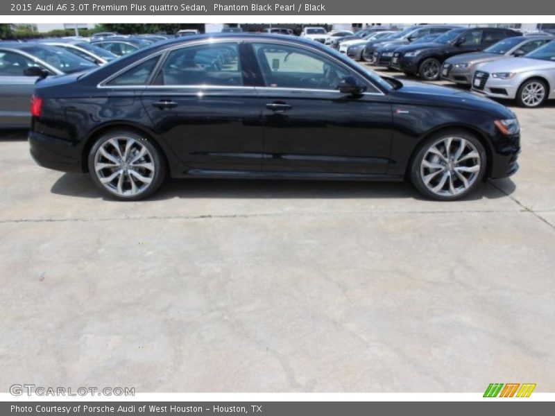 Phantom Black Pearl / Black 2015 Audi A6 3.0T Premium Plus quattro Sedan