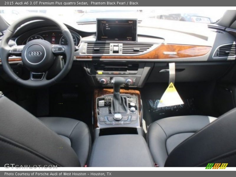 Phantom Black Pearl / Black 2015 Audi A6 3.0T Premium Plus quattro Sedan