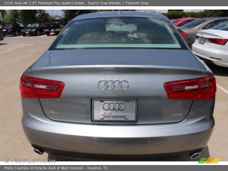 Quartz Gray Metallic / Titanium Gray 2015 Audi A6 2.0T Premium Plus quattro Sedan