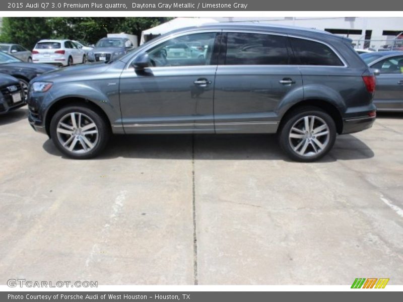 Daytona Gray Metallic / Limestone Gray 2015 Audi Q7 3.0 Premium Plus quattro