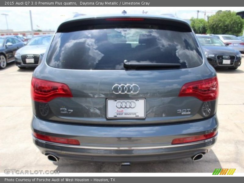 Daytona Gray Metallic / Limestone Gray 2015 Audi Q7 3.0 Premium Plus quattro