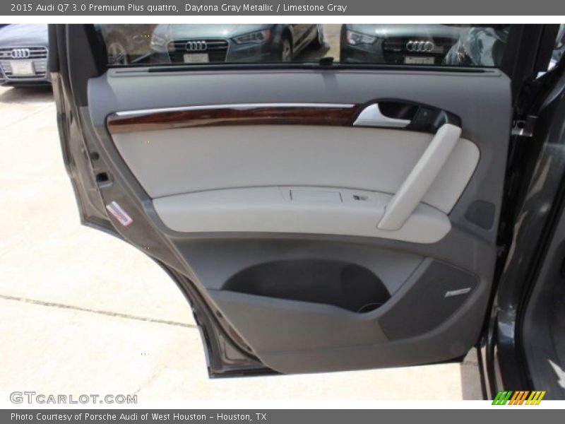 Daytona Gray Metallic / Limestone Gray 2015 Audi Q7 3.0 Premium Plus quattro
