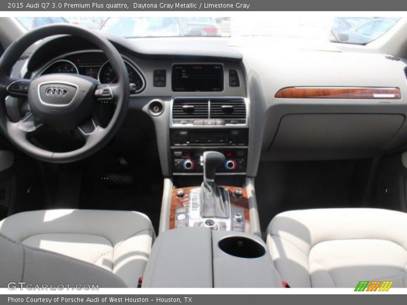 Daytona Gray Metallic / Limestone Gray 2015 Audi Q7 3.0 Premium Plus quattro
