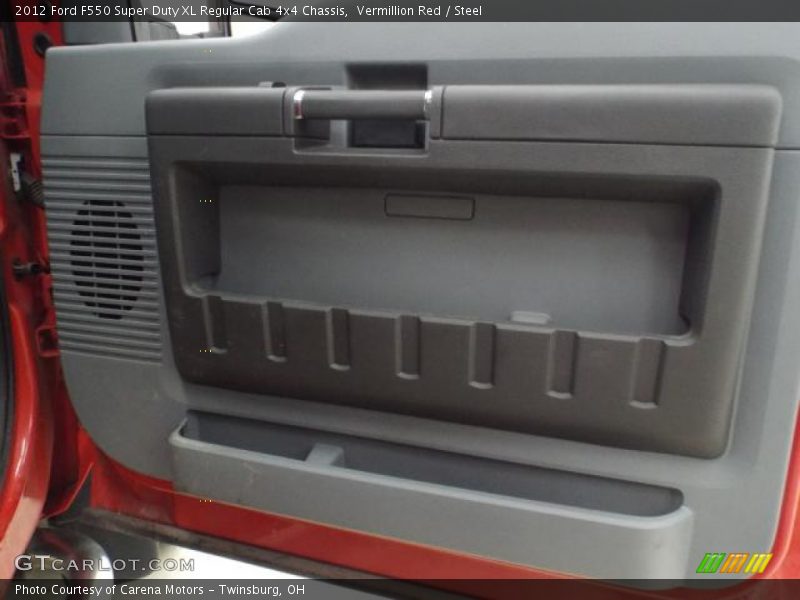 Vermillion Red / Steel 2012 Ford F550 Super Duty XL Regular Cab 4x4 Chassis