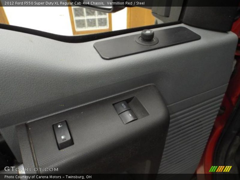 Vermillion Red / Steel 2012 Ford F550 Super Duty XL Regular Cab 4x4 Chassis