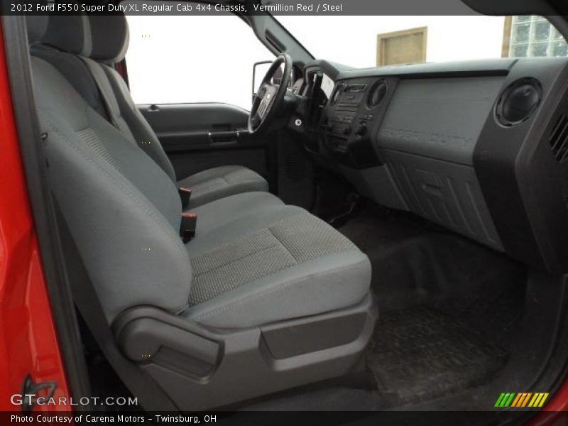 Vermillion Red / Steel 2012 Ford F550 Super Duty XL Regular Cab 4x4 Chassis