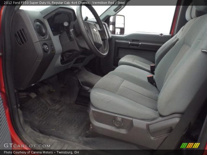 Vermillion Red / Steel 2012 Ford F550 Super Duty XL Regular Cab 4x4 Chassis
